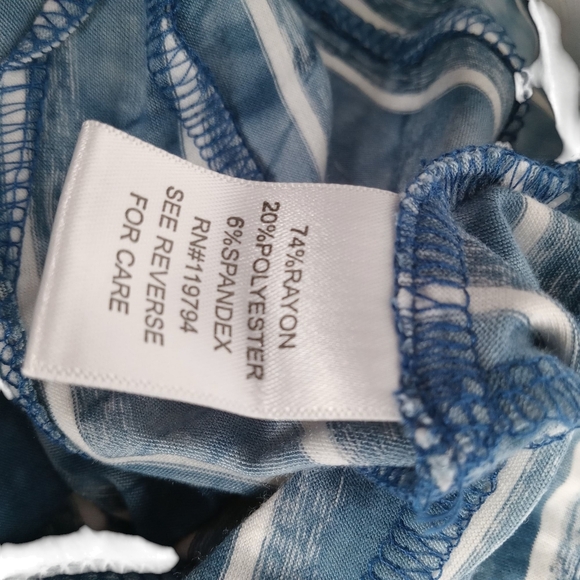 ONE WORLD WOMEN'S MAXI SKIRT SIZE LG. NWT FLORAL FUSION COLOR: NAVY - Picture 5 of 10